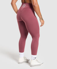 Legacy Logo Leggings Washed Berry Pink