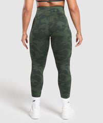 Adapt Camo Seamless Leggings Victory Green/ Force Green