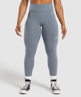 Lifting Logo Leggings Iron Blue