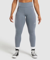 Lifting Logo Leggings Iron Blue