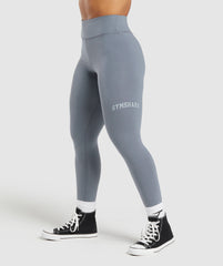 Lifting Logo Leggings Iron Blue