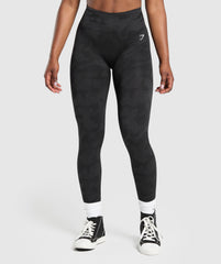 Adapt Camo Seamless Leggings Black/Asphalt Grey