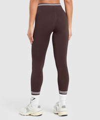 Contrast Seamless Leggings Heritage Brown