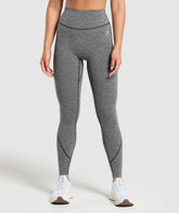 Heart Marl Leggings Black