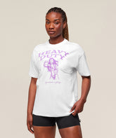Heavy Duty Graphic Oversized T-Shirt White