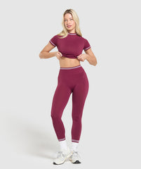Contrast Seamless T-Shirt Strong Pink