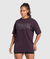Lifting Oversized Pump Cover Plum Brown