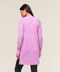 Vital Long Line Top Sour Pink Marl