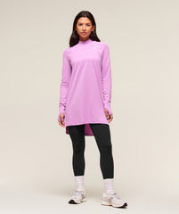 Vital Long Line Top Sour Pink Marl