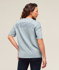 Power Oversized T-Shirt Denim Grey