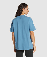 Block Oversized T-Shirt Classic Blue