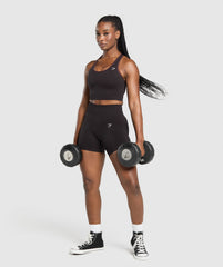 Lift Seamless Midi Tank With Shelf Depth Purple/Black Marl