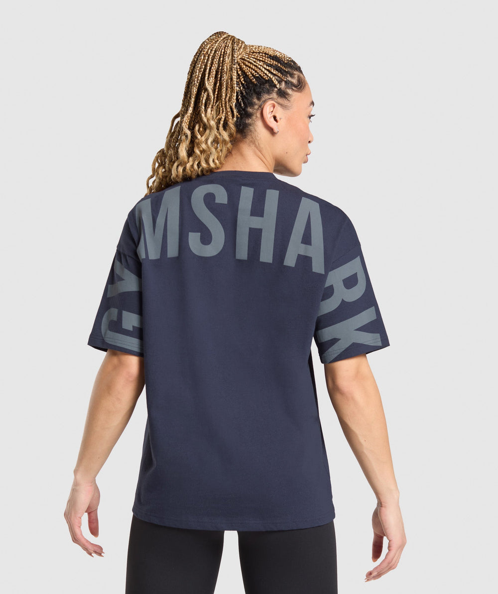 Wordmark Graphic T-Shirt Heavy Blue