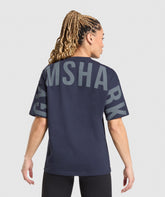 Wordmark Graphic T-Shirt Heavy Blue