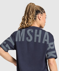Wordmark Graphic T-Shirt Heavy Blue