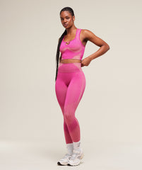 Diffuse Seamless Cropped Tank Winning Pink/Refresh Yellow