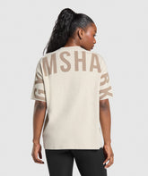 Wordmark Graphic T-Shirt Pebble Grey