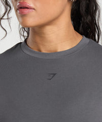 Back Gains Graphic Oversized Tee Graphite Grey