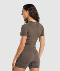 Vital Tight T-Shirt Penny Brown Marl
