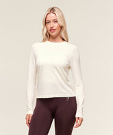 Everyday Seamless Long Sleeve Top Soft White