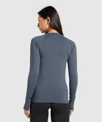 Training Baselayer Long Sleeve Top Titanium Blue