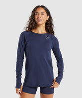 Vital Light Long Sleeve Top Heavy Blue/ Marl