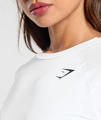Training Baselayer Long Sleeve Top White