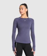 Running Long Sleeve Top Weighted Purple