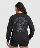 Gritty Muscle Mommy Long Sleeve Top Black