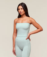 everywear Warp Knit Tube Top Frost Blue