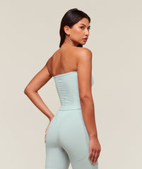 everywear Warp Knit Tube Top Frost Blue