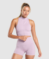 Corset Seamless Crop Tank Warm Lilac