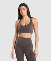 Vital Shine Limited Edition Crop Top Greyed Purple