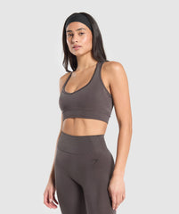 Vital Shine Limited Edition Crop Top Greyed Purple