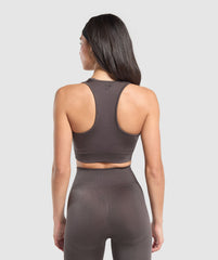 Vital Shine Limited Edition Crop Top Greyed Purple