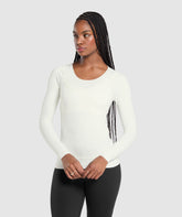 Rest Day Luxe Long Sleeve Top Soft White
