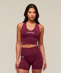 Everyday Seamless Graphic Crop Tank Strong Pink