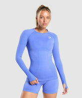Vital Long Sleeve Top Lift Blue Marl