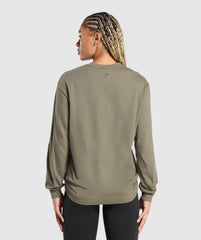 Strength In Numbers Long Sleeve Top Base Green