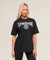 Collegiate Graphic T-Shirt Black