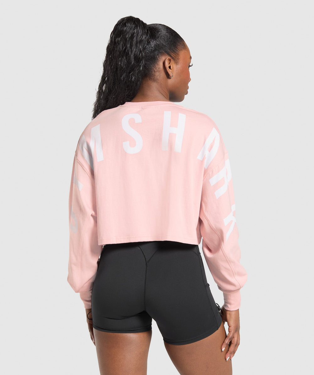 Wordmark Graphic Long Sleeve Top Lift Pink