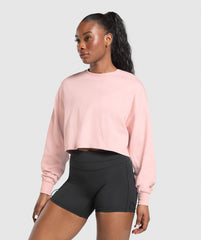Wordmark Graphic Long Sleeve Top Lift Pink