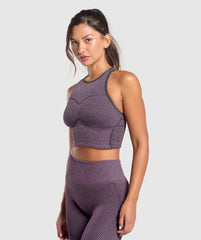 Sport Seamless Cropped Tank Magenta Purple/Dolly Pink