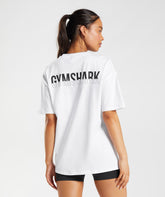 Fraction Oversized T-Shirt White