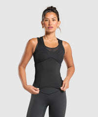 Elevate Tank With Shelf Black