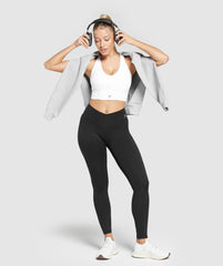 Crop Mesh Tank White