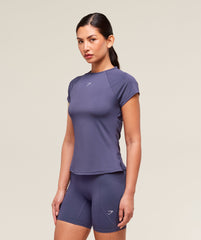 Running Back Vent T-Shirt Weighted Purple