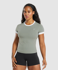 Lifting Baby T-Shirt Unit Green/White