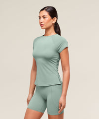 Running Back Vent T-Shirt Celeste Blue