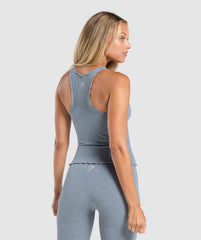 Luxe Seamless Tank Metal Blue Marl
